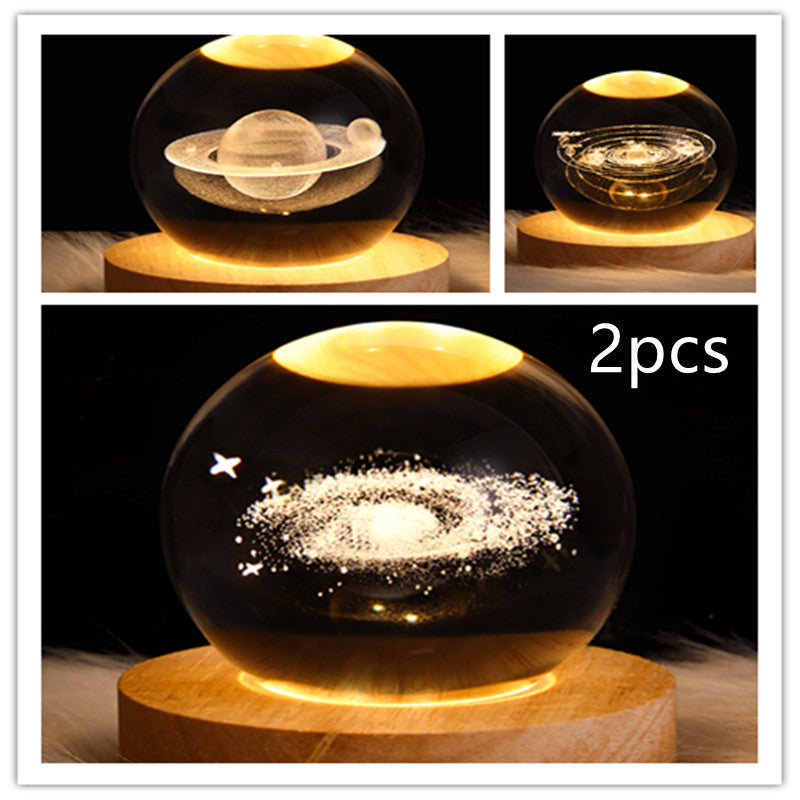 Galaxy Crystal Ball LED Night Light
