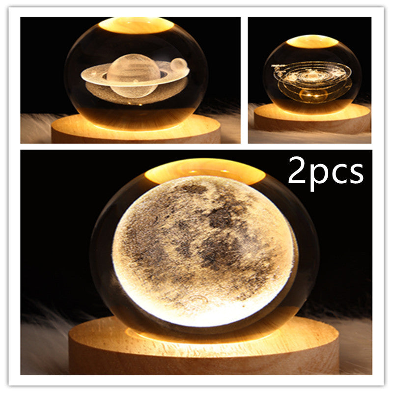 Galaxy Crystal Ball LED Night Light