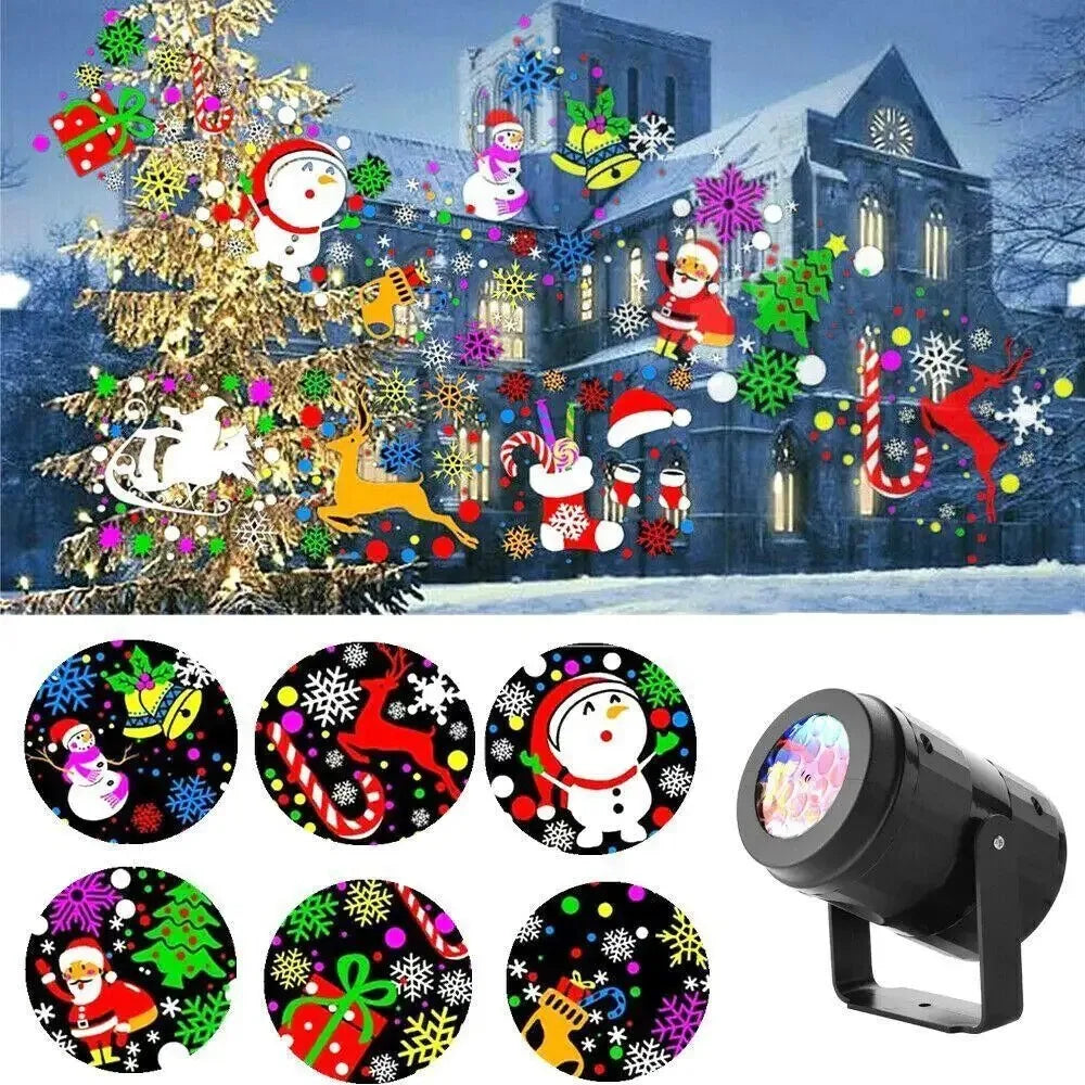 Christmas Snowflake LED Projector Light