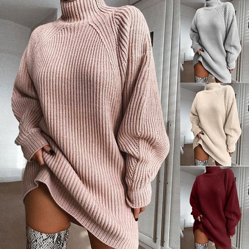 Women's Turtleneck Sweater Dress