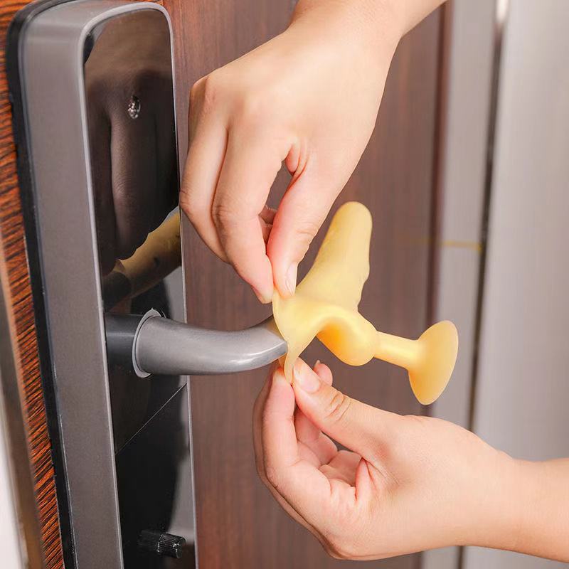 Silicone Door Handle Protective Cover Children's Anti-collision Artifact Room Door Anti-collision Glass Door Handle Sheath