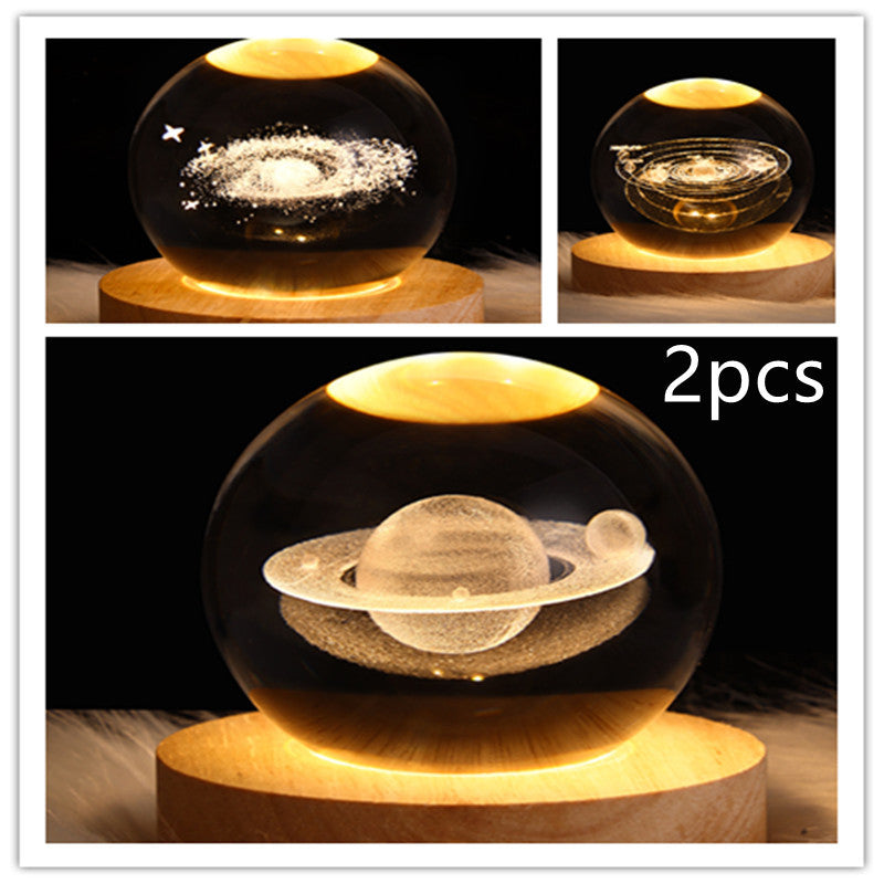 Galaxy Crystal Ball LED Night Light