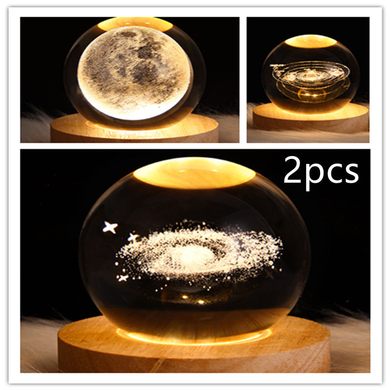 Galaxy Crystal Ball LED Night Light