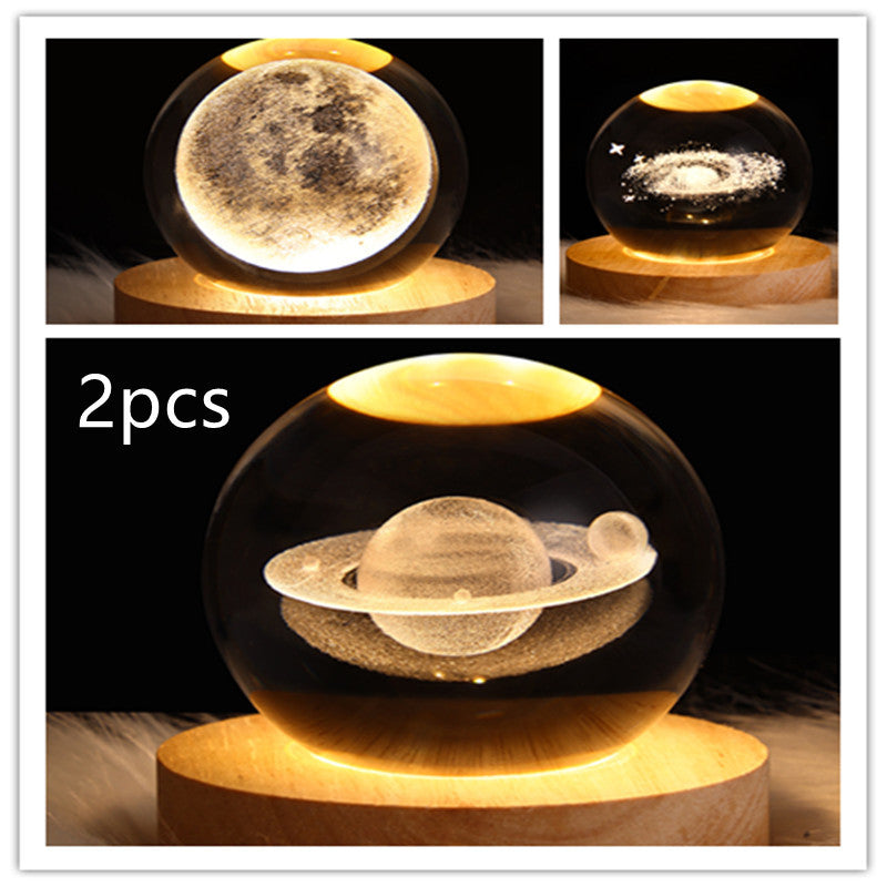 Galaxy Crystal Ball LED Night Light