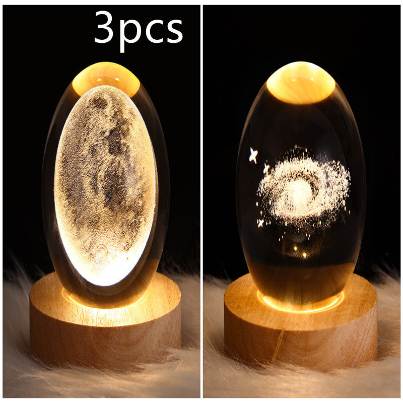 Galaxy Crystal Ball LED Night Light