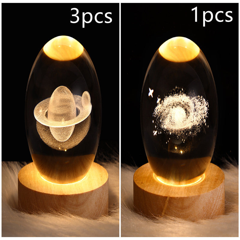 Galaxy Crystal Ball LED Night Light