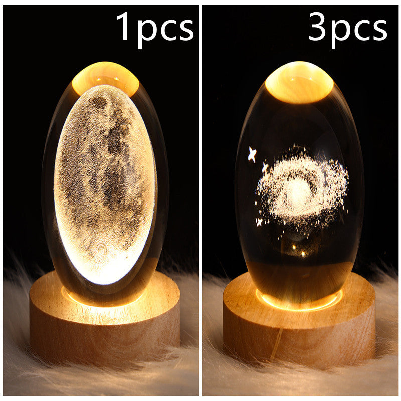 Galaxy Crystal Ball LED Night Light