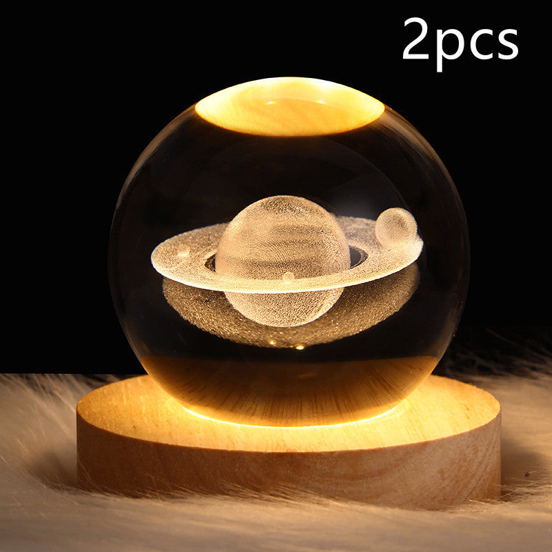 Galaxy Crystal Ball LED Night Light