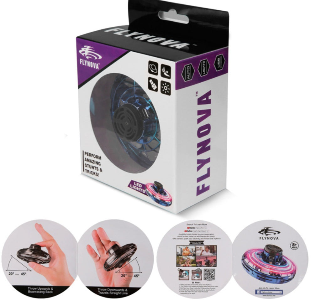 LED UFO Flying Spinner Toy for Kids