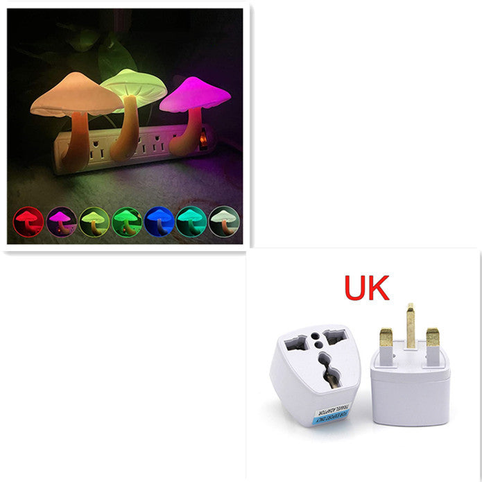LED Mushroom Wall Socket Night Light