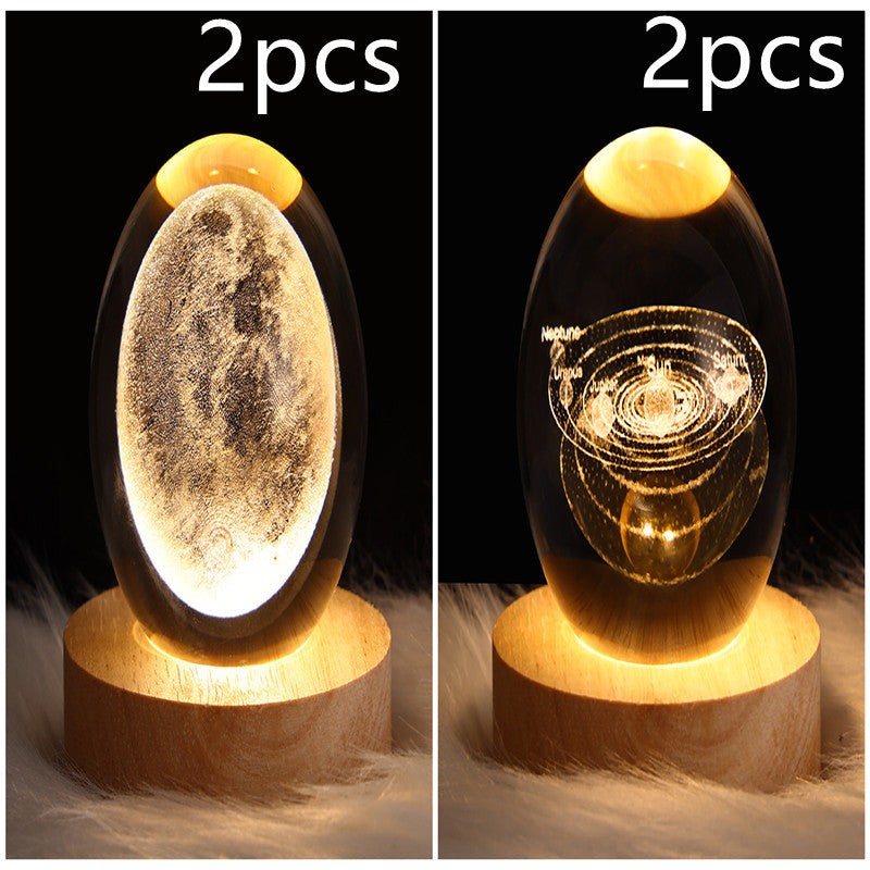 Galaxy Crystal Ball LED Night Light