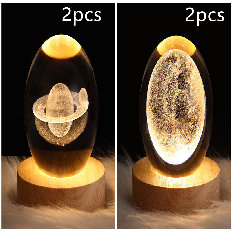 Galaxy Crystal Ball LED Night Light