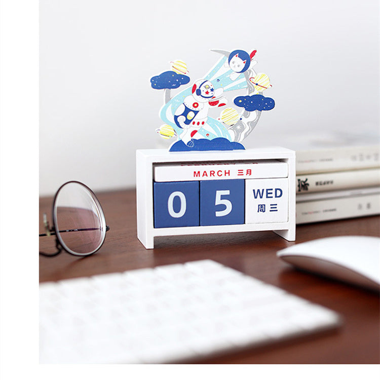Galaxy Secret Love Series Creative Design Reminder Desk Calendar Ornament