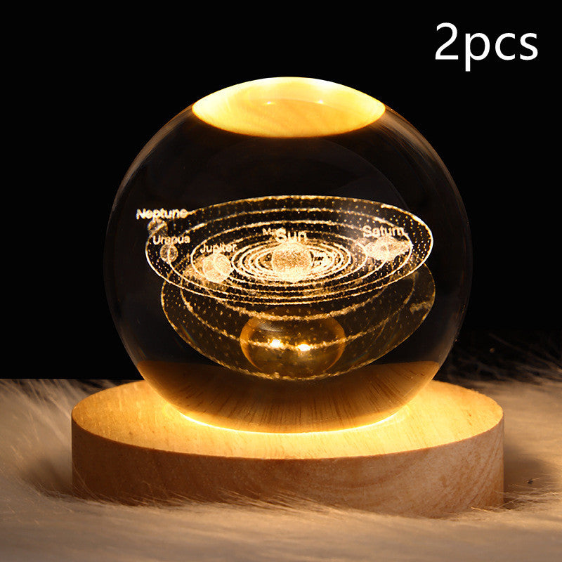Galaxy Crystal Ball LED Night Light