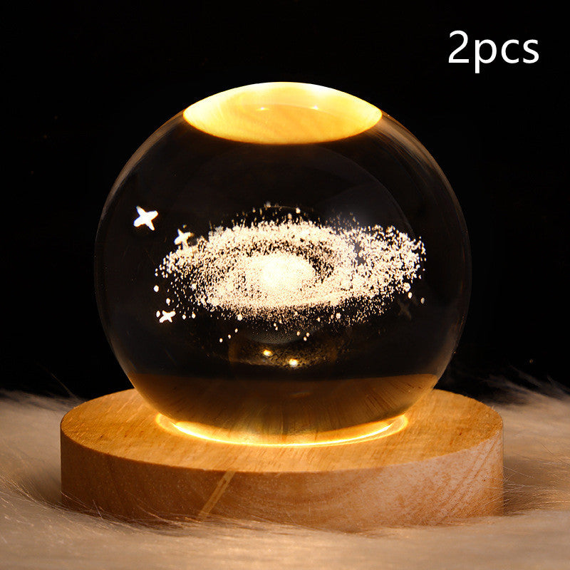 Galaxy Crystal Ball LED Night Light