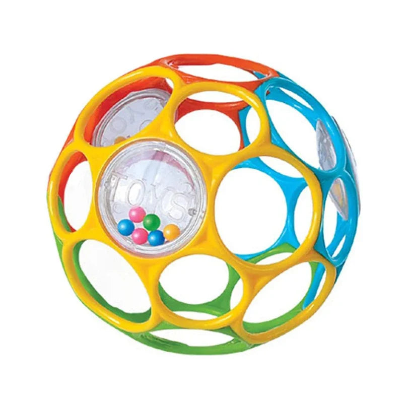 Soft Baby Grasping Rattle Ball – Sensory Teether Toy