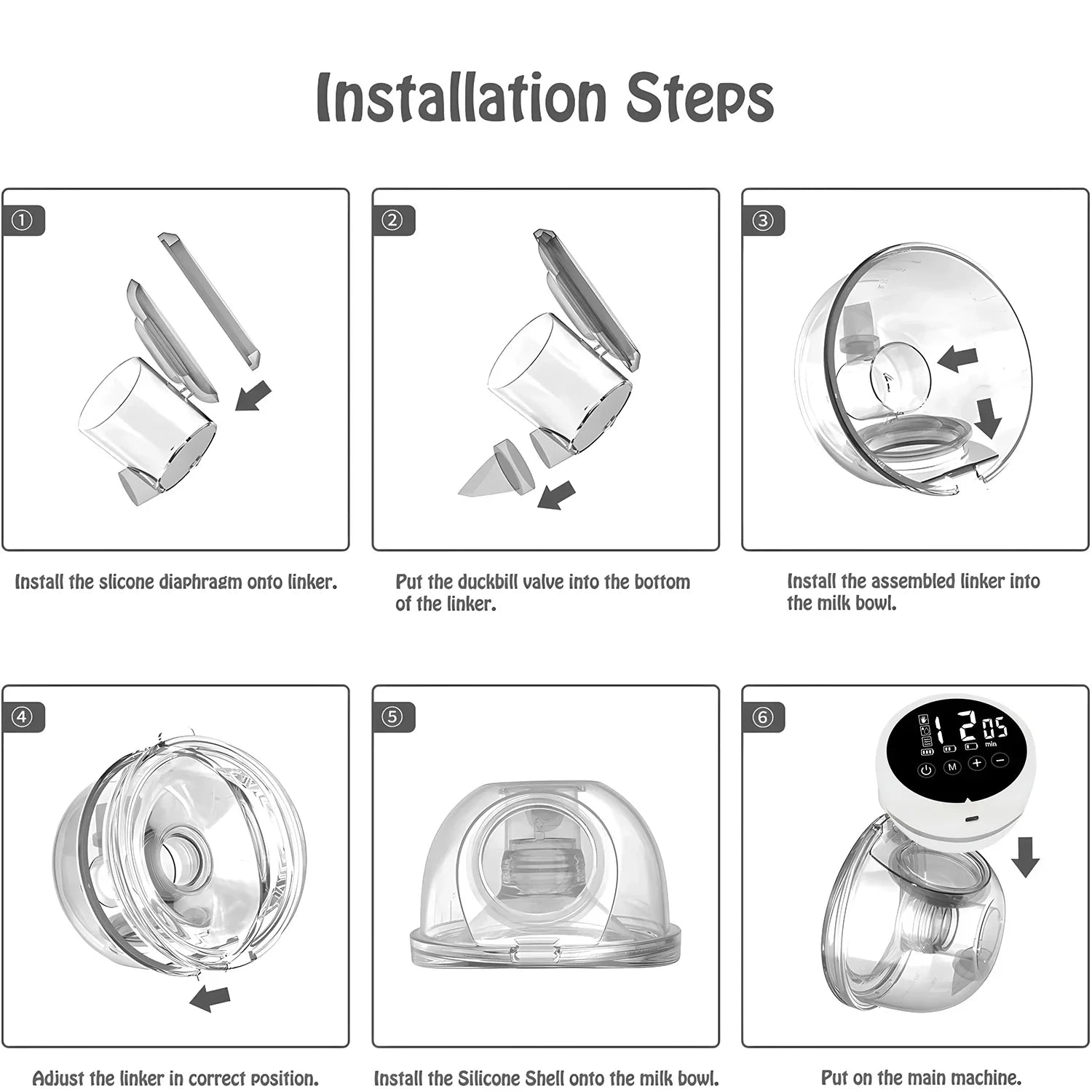 Wearable Electric Breast Pump – Hands-Free, Painless & Automatic Double Pump