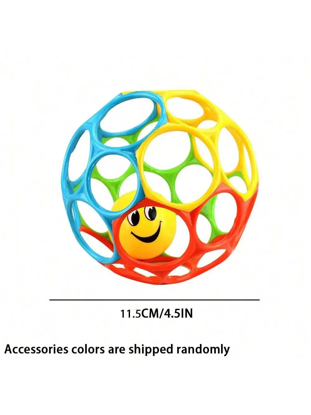 Soft Baby Grasping Rattle Ball – Sensory Teether Toy