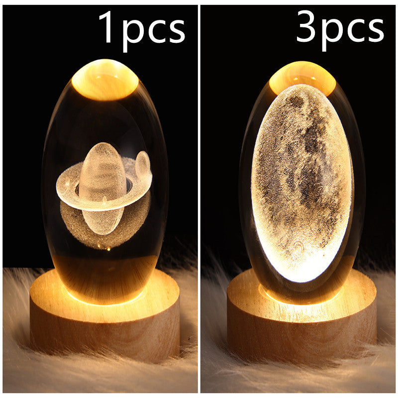 Galaxy Crystal Ball LED Night Light