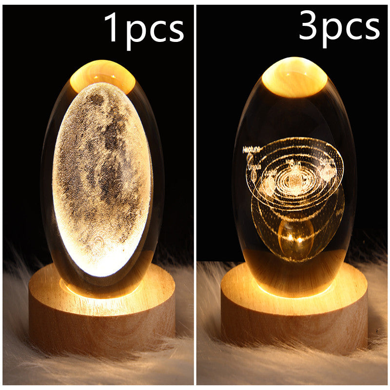 Galaxy Crystal Ball LED Night Light