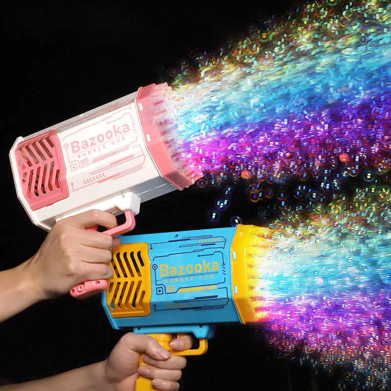 Bubble Gun Rocket Machine with LED Light