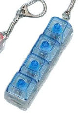 LED Mechanical Keyboard Keychain