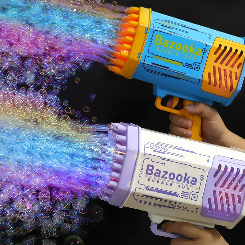 Bubble Gun Rocket Machine with LED Light