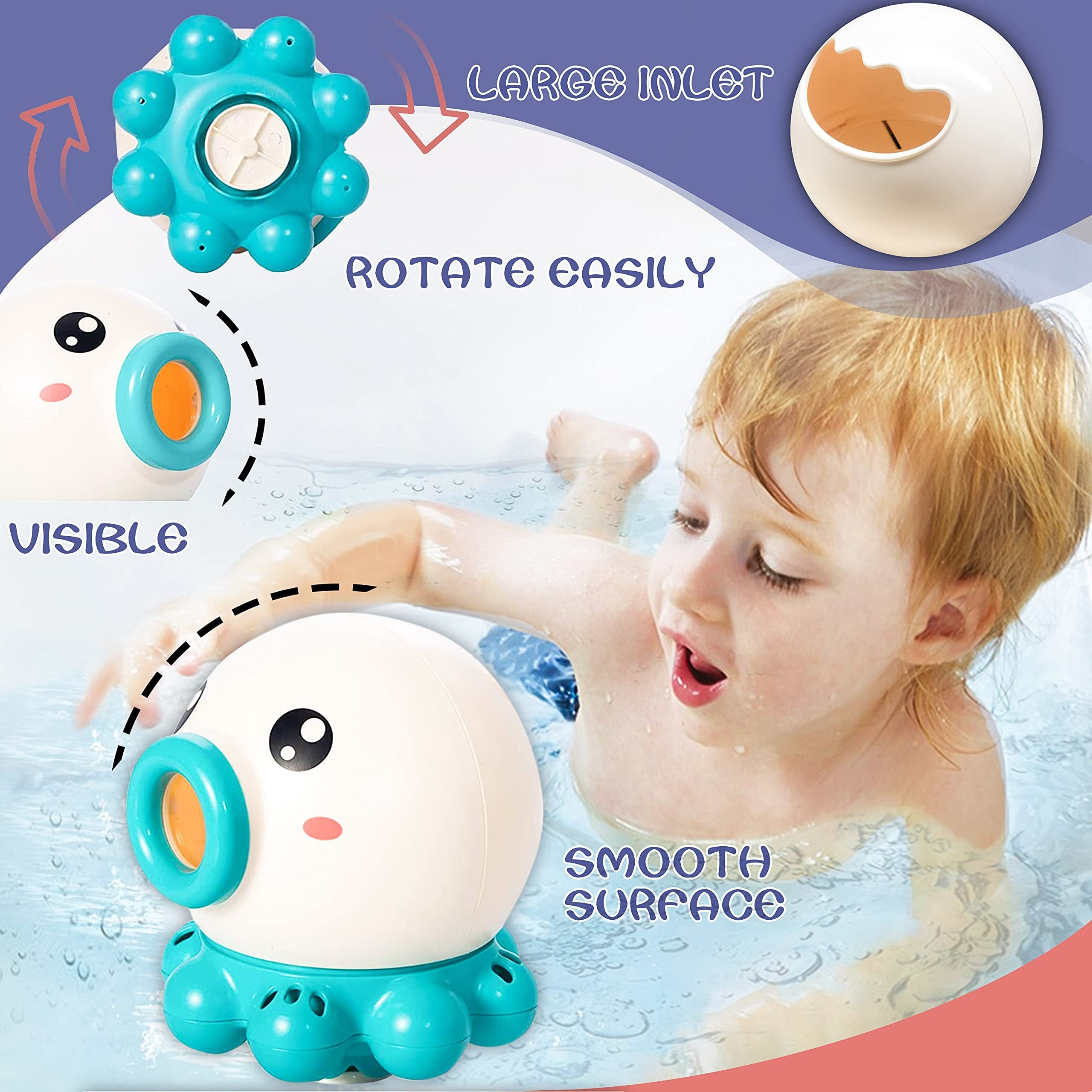 Octopus Fountain Bath Toy for Kids