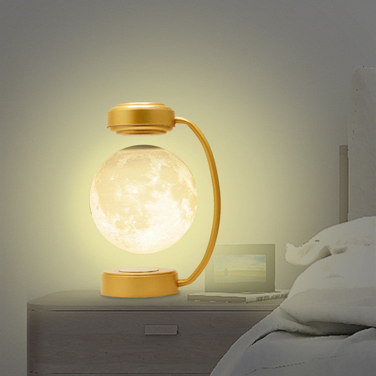 3D LED Magnetic Levitating Moon Lamp