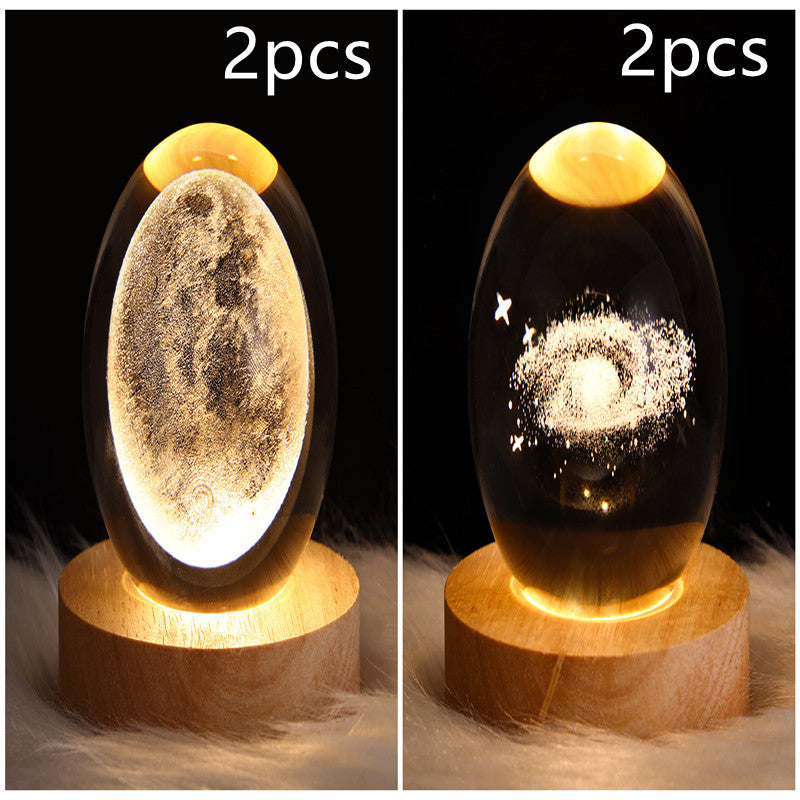 Galaxy Crystal Ball LED Night Light