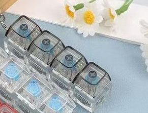 LED Mechanical Keyboard Keychain