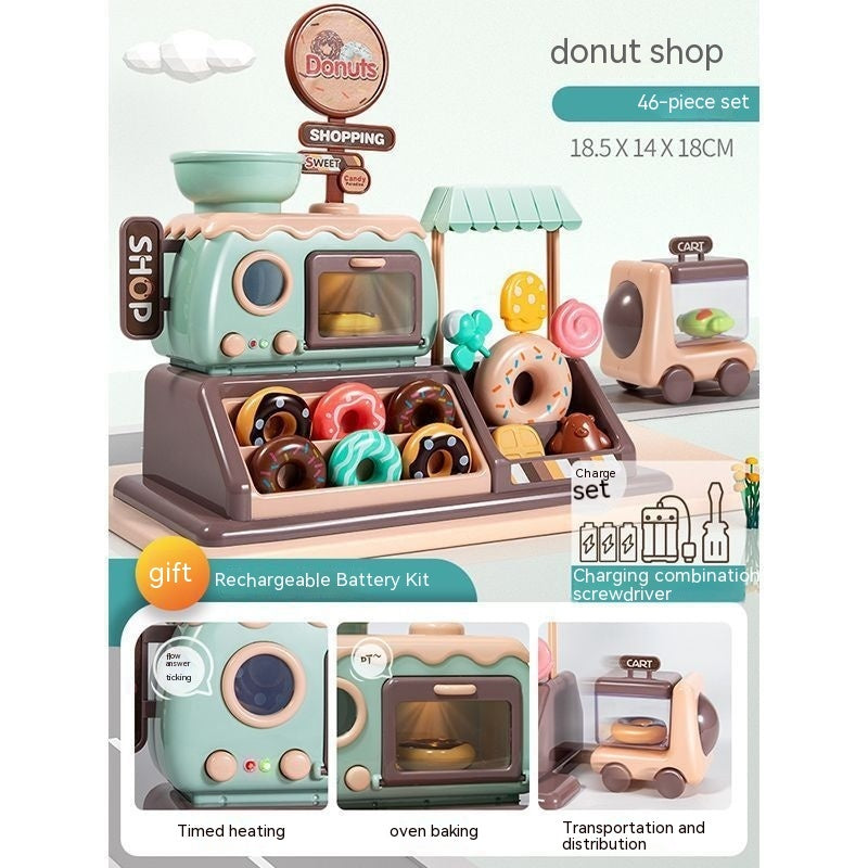 Simulation Vending Machine Exquisite Gift Box Children's Supermarket Coffee Cash Register Toy Suit