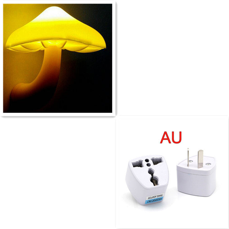 LED Mushroom Wall Socket Night Light