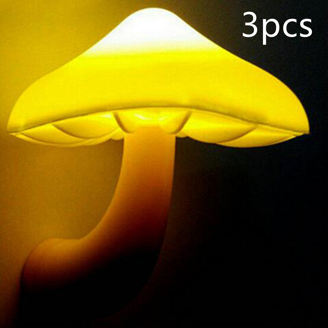 LED Mushroom Wall Socket Night Light