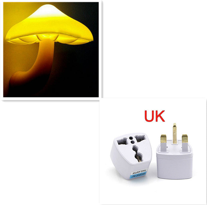 LED Mushroom Wall Socket Night Light