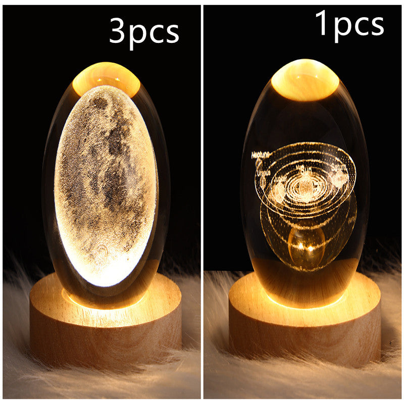 Galaxy Crystal Ball LED Night Light
