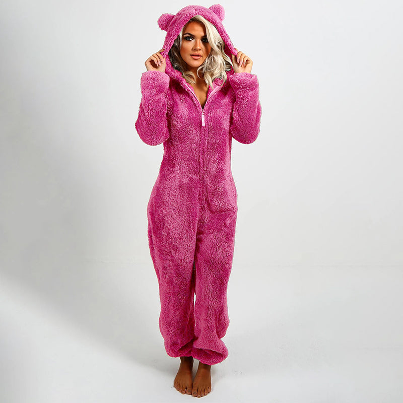 ✨🦊 Ultra-Soft Hooded Onesie for Lounging – Plush Fabric, Playful Design & Comfortable Fit (Home Relaxing Must-Have!)